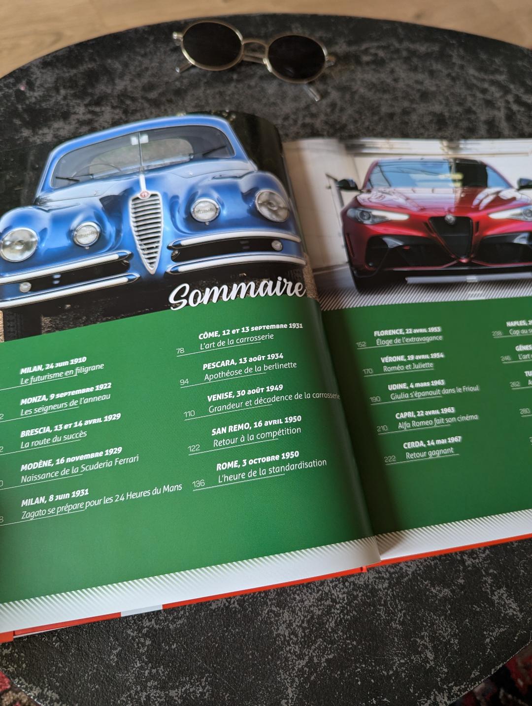 Alfa Romeo, 110 ans (Sophia éditions) - Un beau livre pour découvrir l’histoire et l’héritage d’Alfa Romeo Sommaire beau livre ALFA ROMEO, 110 ans